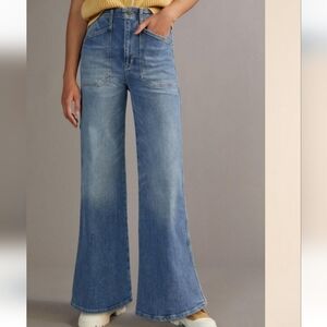 Pilcro by Anthropologie -The Carpenter Wide-leg Jeans Size 28